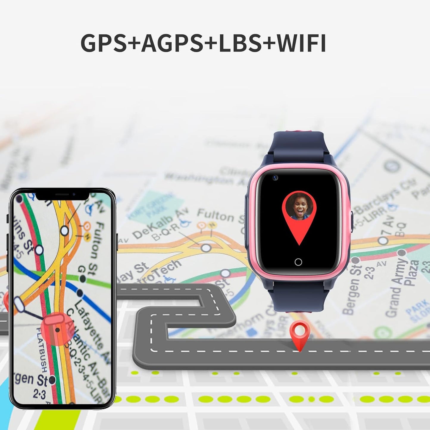 Reloj Inteligente Niña GPS Smartwatch