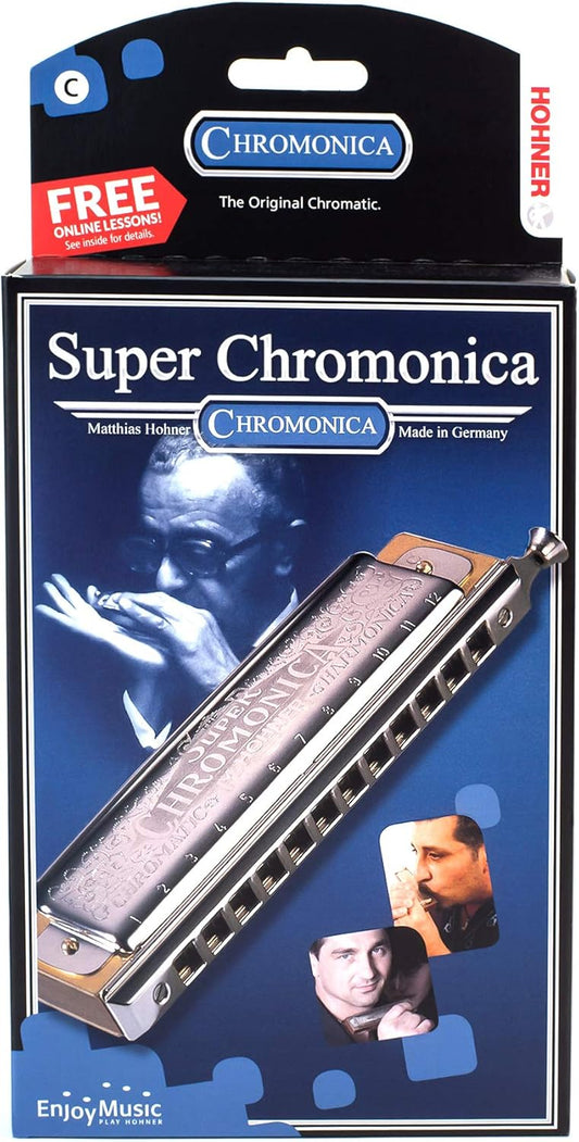 Hohner Armónica Super Chromonica 270-C, plata