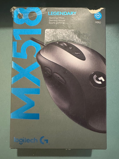 Logitech G MX518 Ratón Gaming con Cable, Captor HE