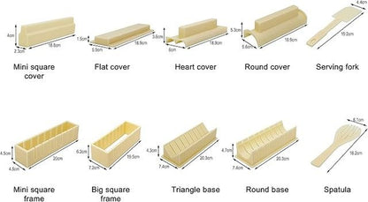 Exzact EX-SM10 Kit de fabricación de sushi Kit