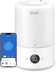 LEVOIT 3L Top Fill Humidificador, 28dB Silencioso,